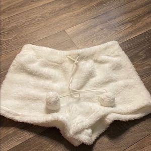 Fluffy shorts